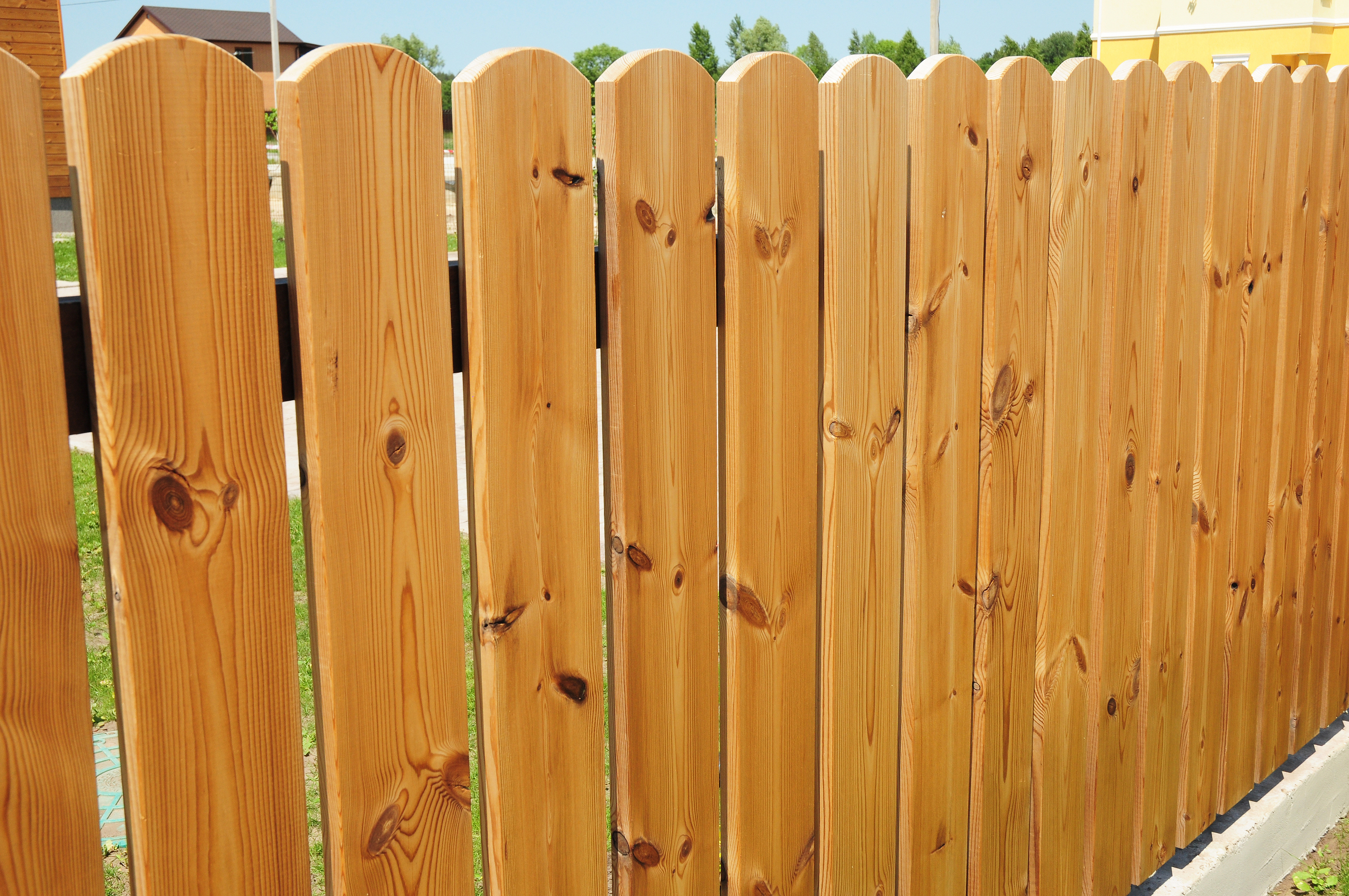 Wooden Fence Door.  Wood Fence - Wood Fencing.