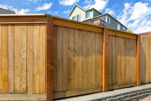 Beautiful cedar fence installed by Durabilt Fence