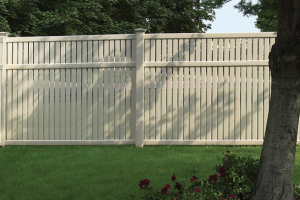 Vinyl Privacy fence installed in Mount Prospect, Illinois